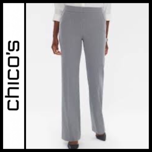 Chico's Pants - NWT Chico’s So Slimming Trouser in Gray